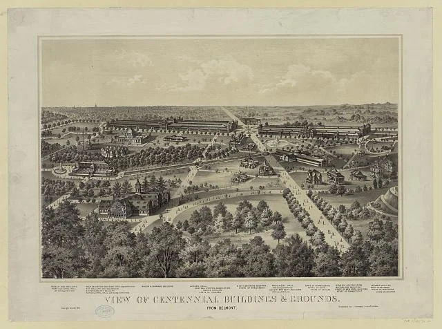 Centennial Buildings and Grounds | Circa 1876