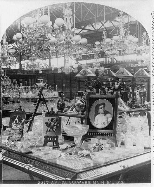 Glassware Display at the Centennial Exhibition | Circa 1876