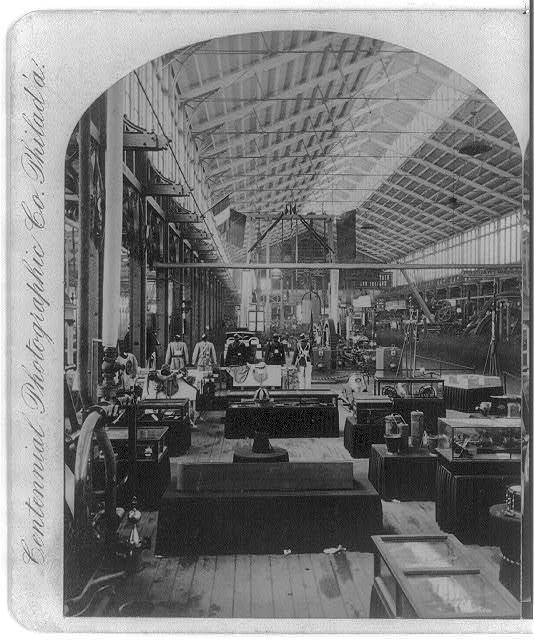 Machinery Hall at the Centennial Exhibition | Circa 1876 