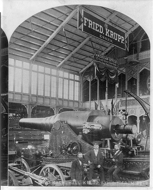 Large Wheeled Cannon at the Centennial Exhibition | Circa 1876