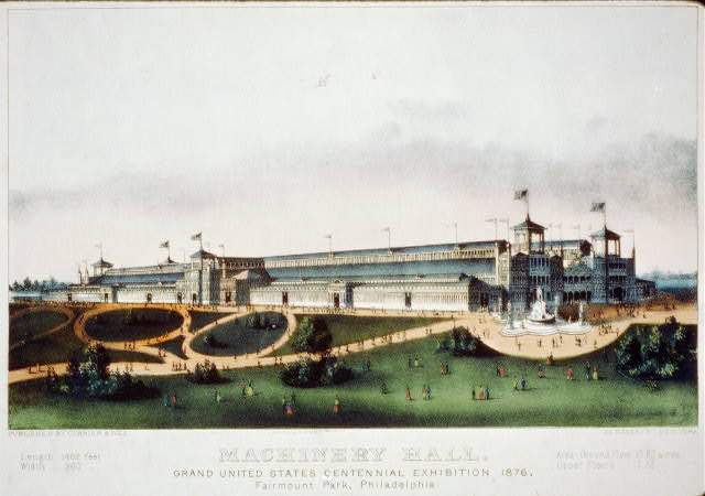 Machinery Hall at the Centennial Exhibition | Circa 1876