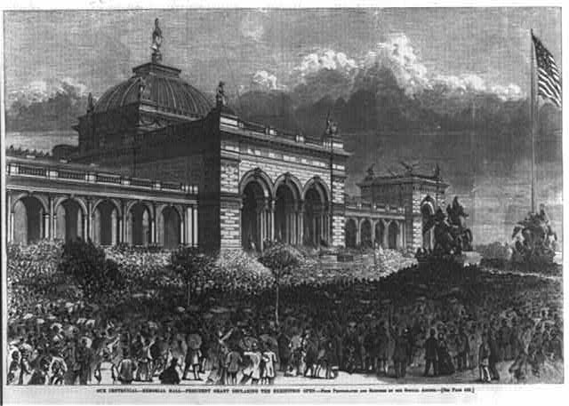 President Grant Declaring the Exhibition Open at the Centennial Exhibition | Circa 1876