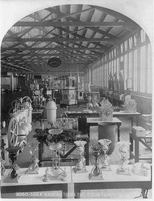 Soda Display at the Centennial Exhibition | Circa 1876