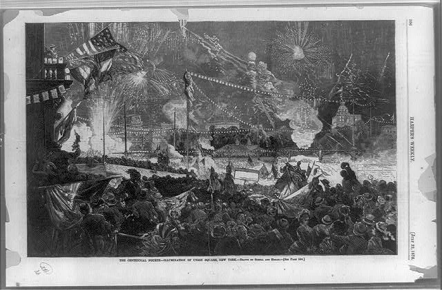 The Centennial Fourth of July at Union Square in New York | Circa 1876