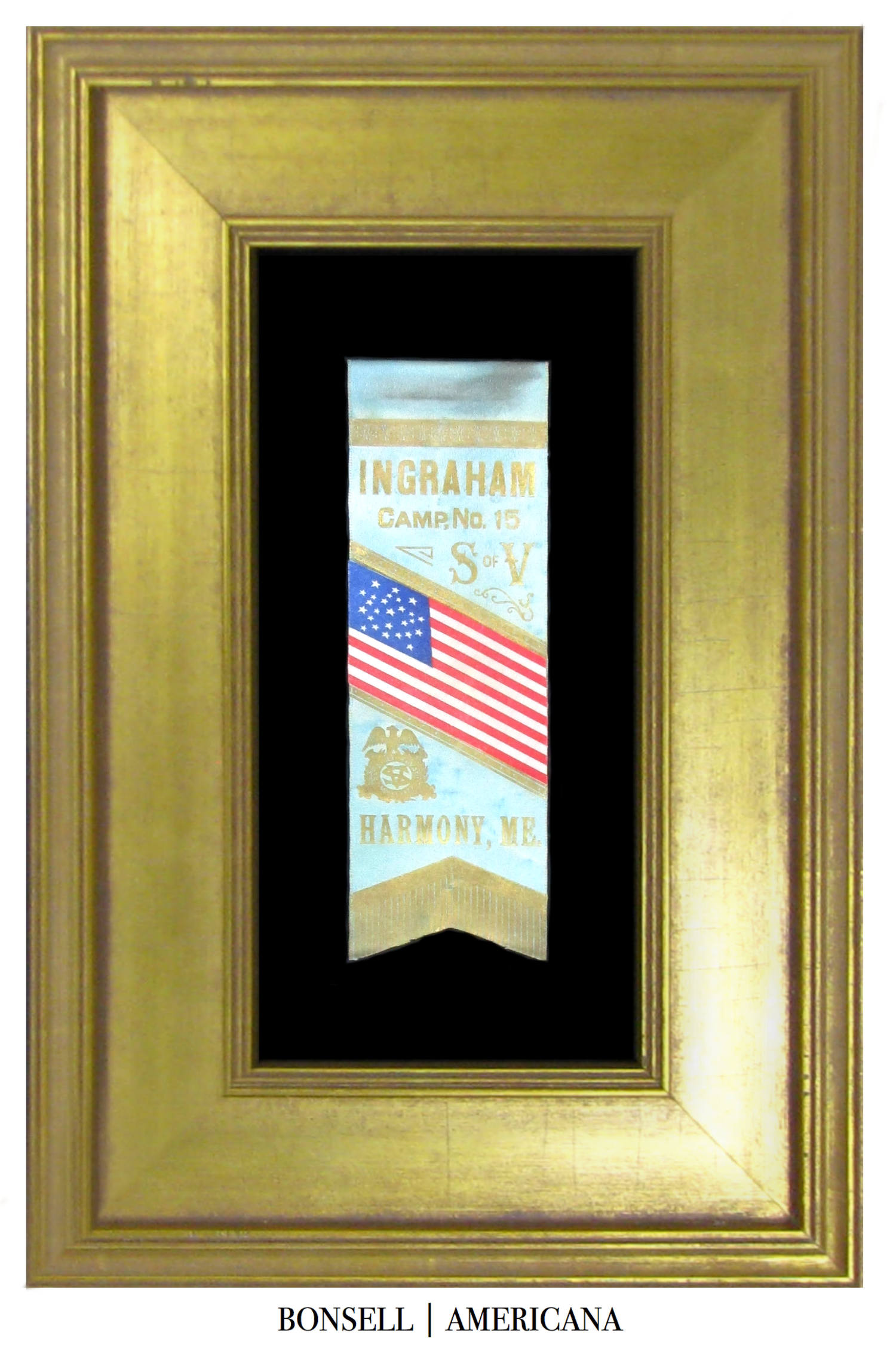 Antique Sons of Veterans Ribbon with Great Star Pattern