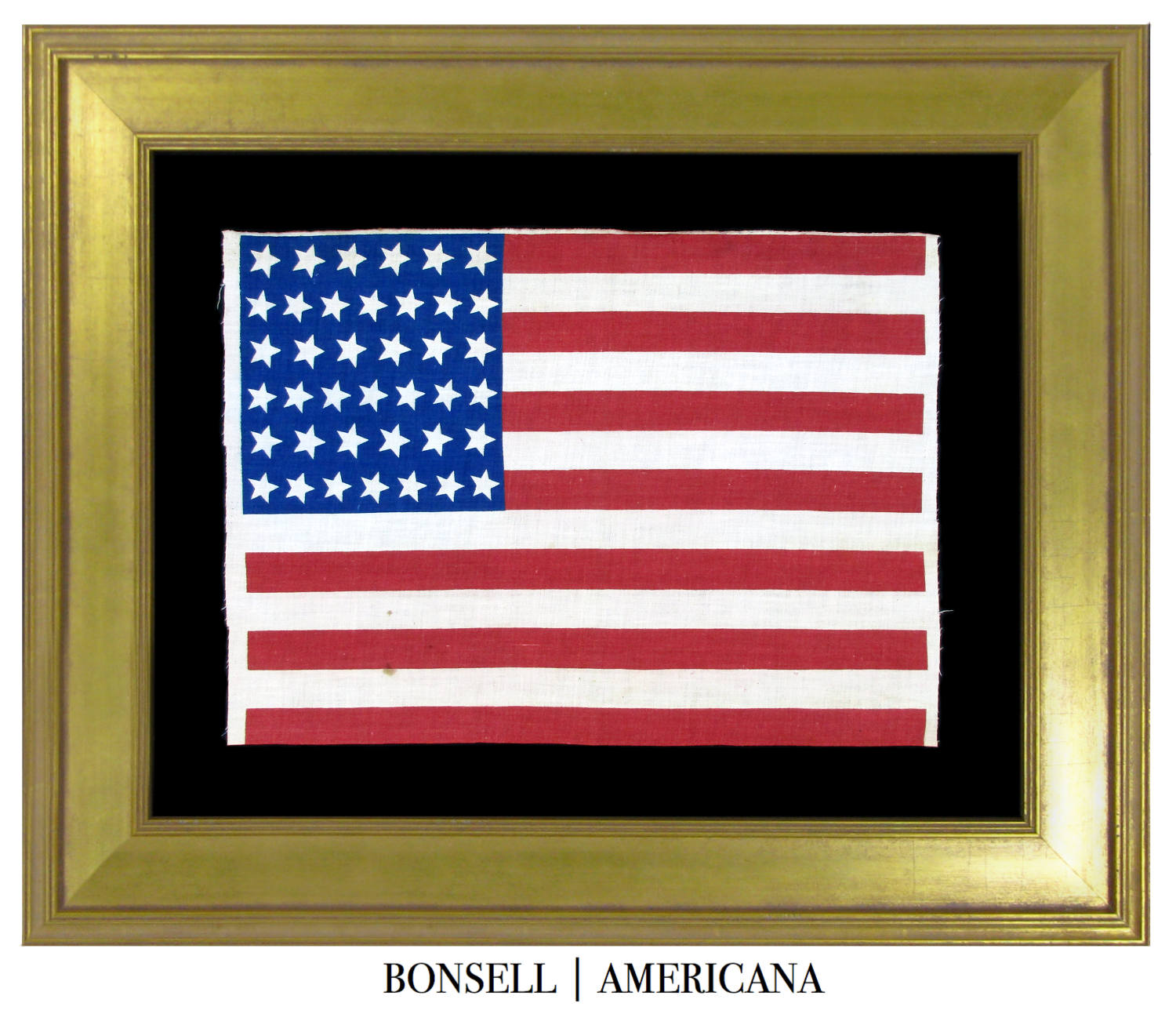 Great 39 Star Antique Flag with Canted Stars