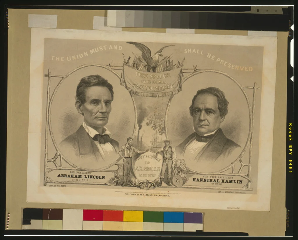 Campaign Banner for the Republican Ticket | Circa 1860