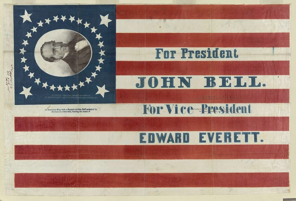Constitutional Union Party Campaign Flag | Circa 1860