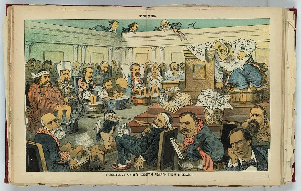 Dreadful Attack of Presidential Fever in the US Senate | Circa 1883