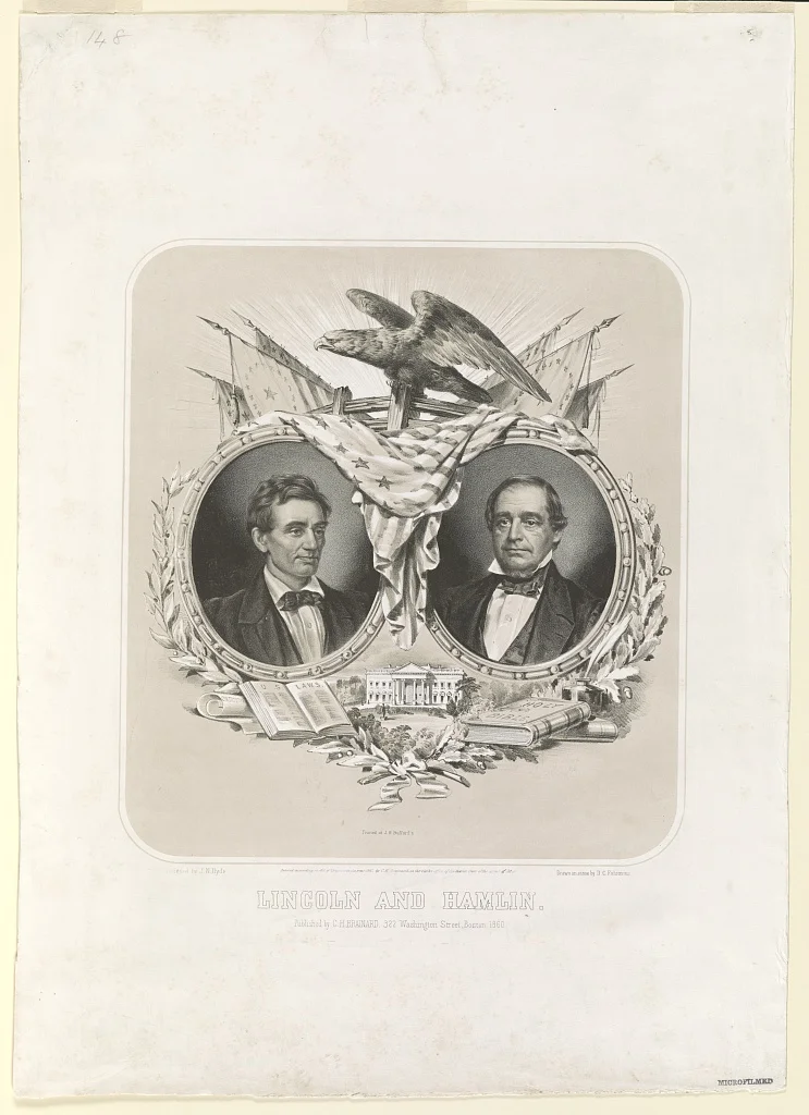 Lincoln and Hamlin | Circa 1860