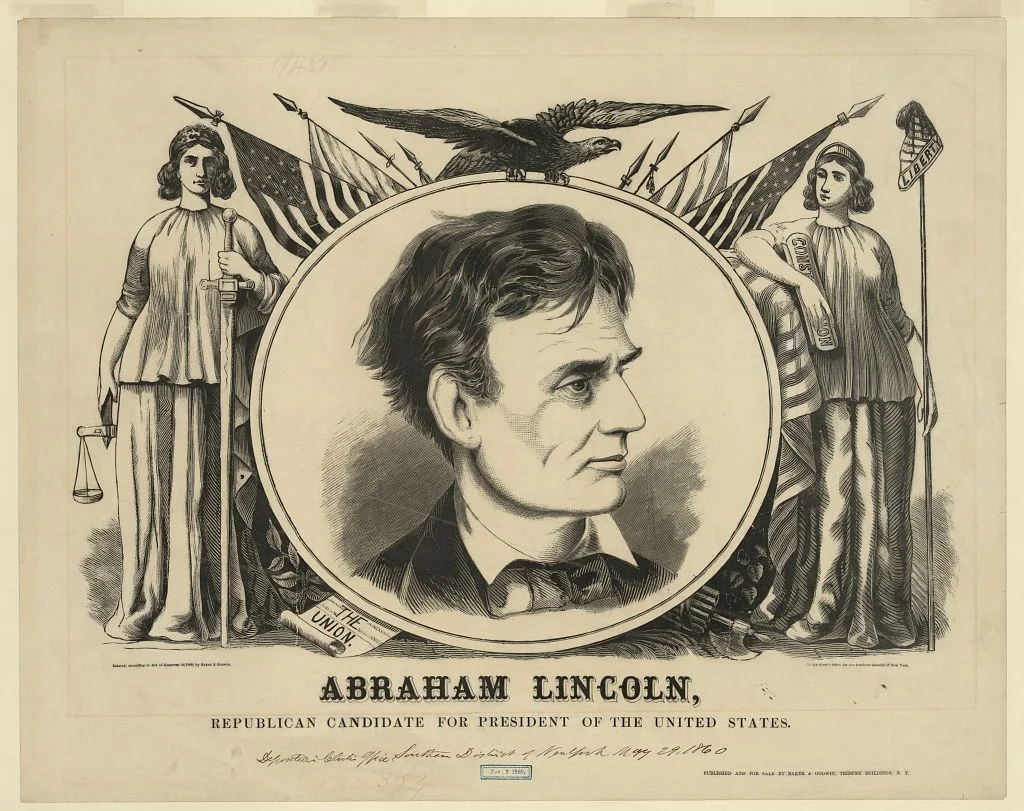 Lincoln Campaign Banner | Circa 1860