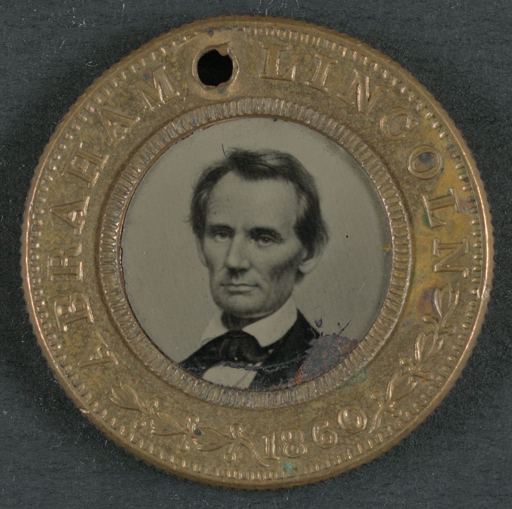 Lincoln and Hamlin Campaign Button | Circa 1860
