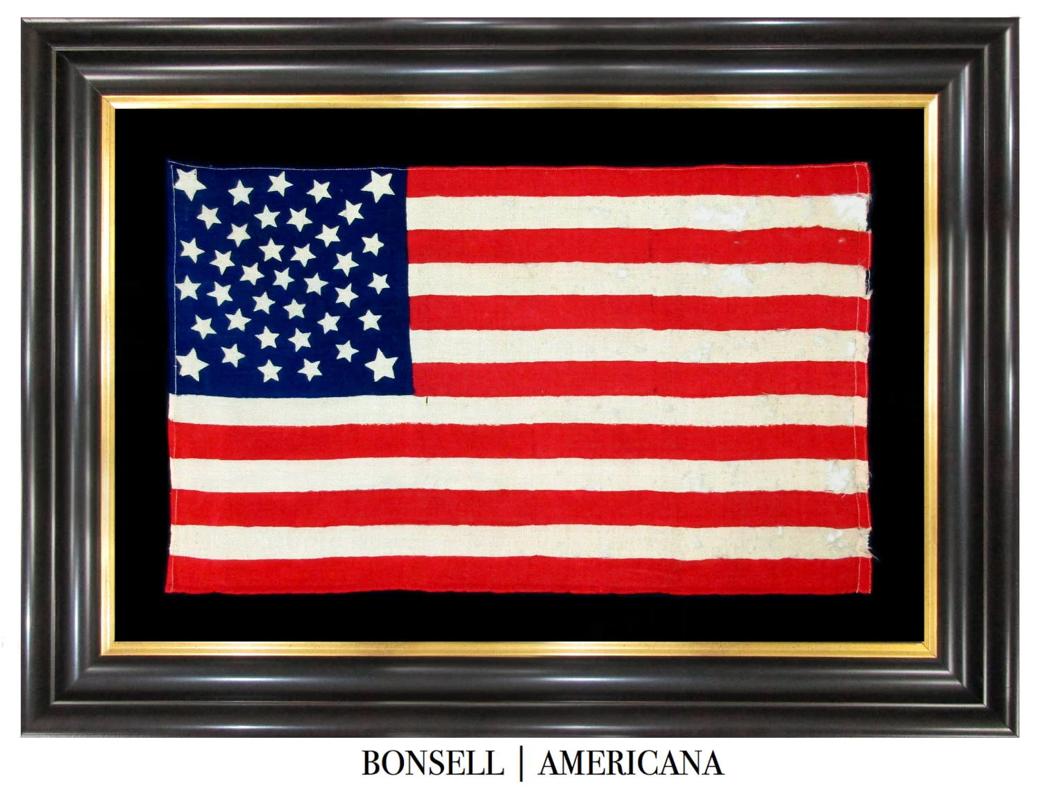 38 Star Antique Flag with a Tremendous Medallion Pattern