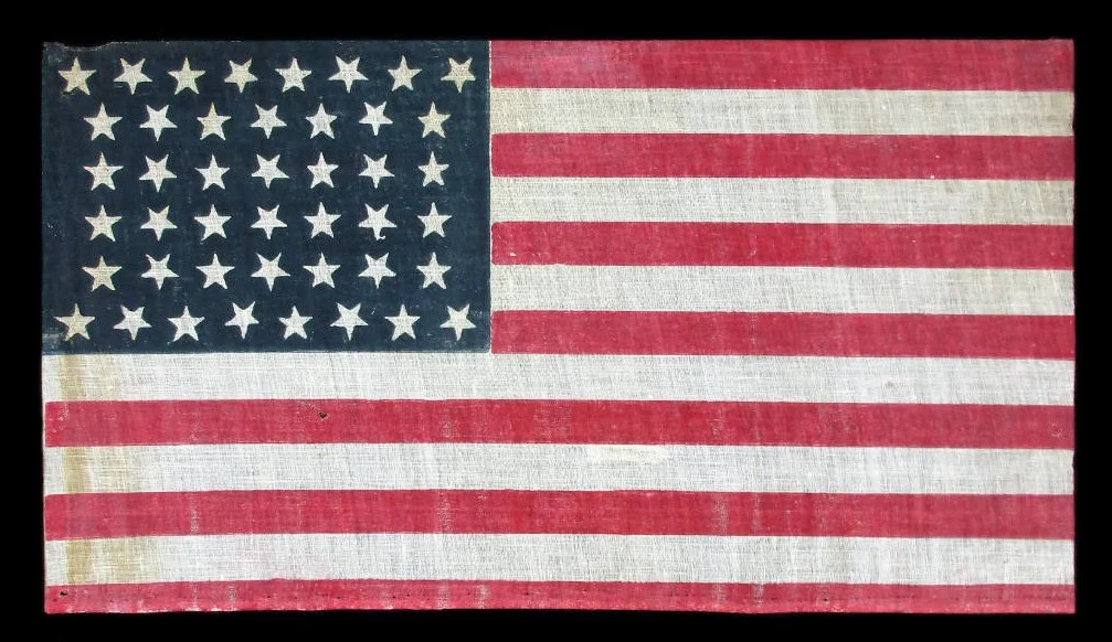 44 Star Antique US Flag with Hourglass Star Pattern 2.jpg