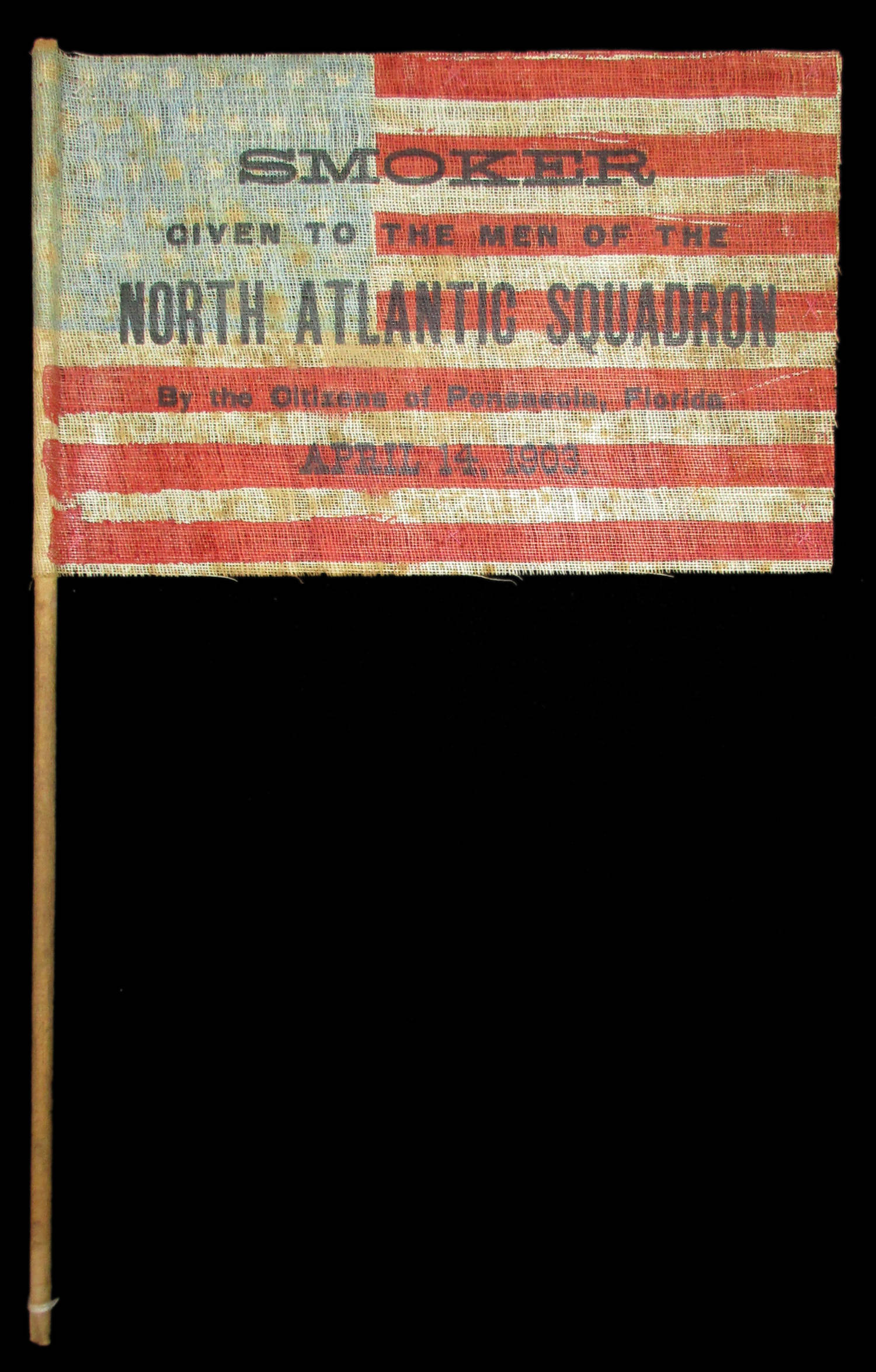 45 Star Antique Parade Flag with North Atlantic Squadron Overprint 2.JPG