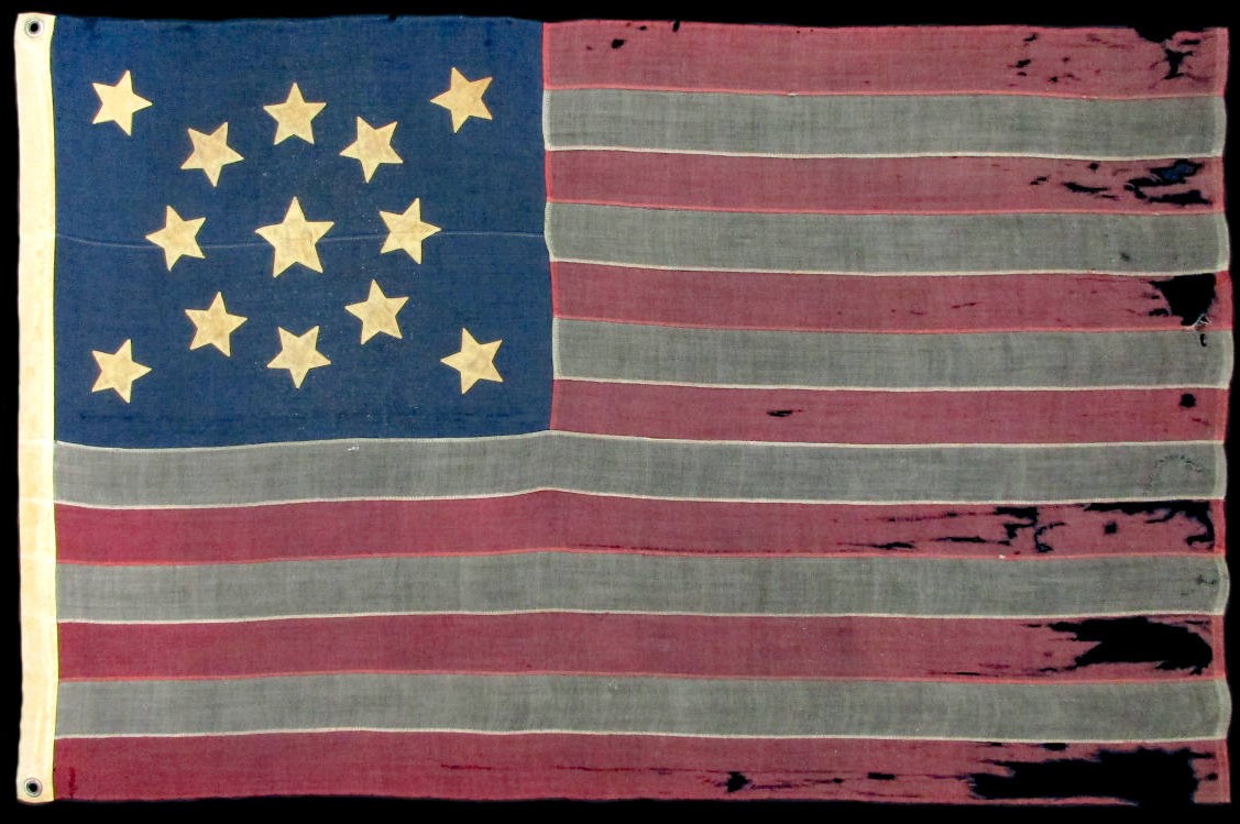 13 Star Antique US Flag with Medallion Star Pattern 2.jpg