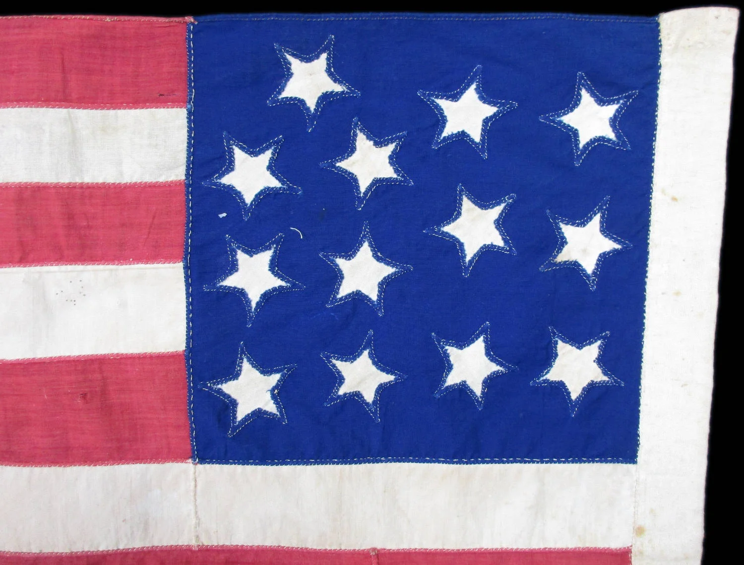 13 Star Civil War Era Antique Flag 14.JPG