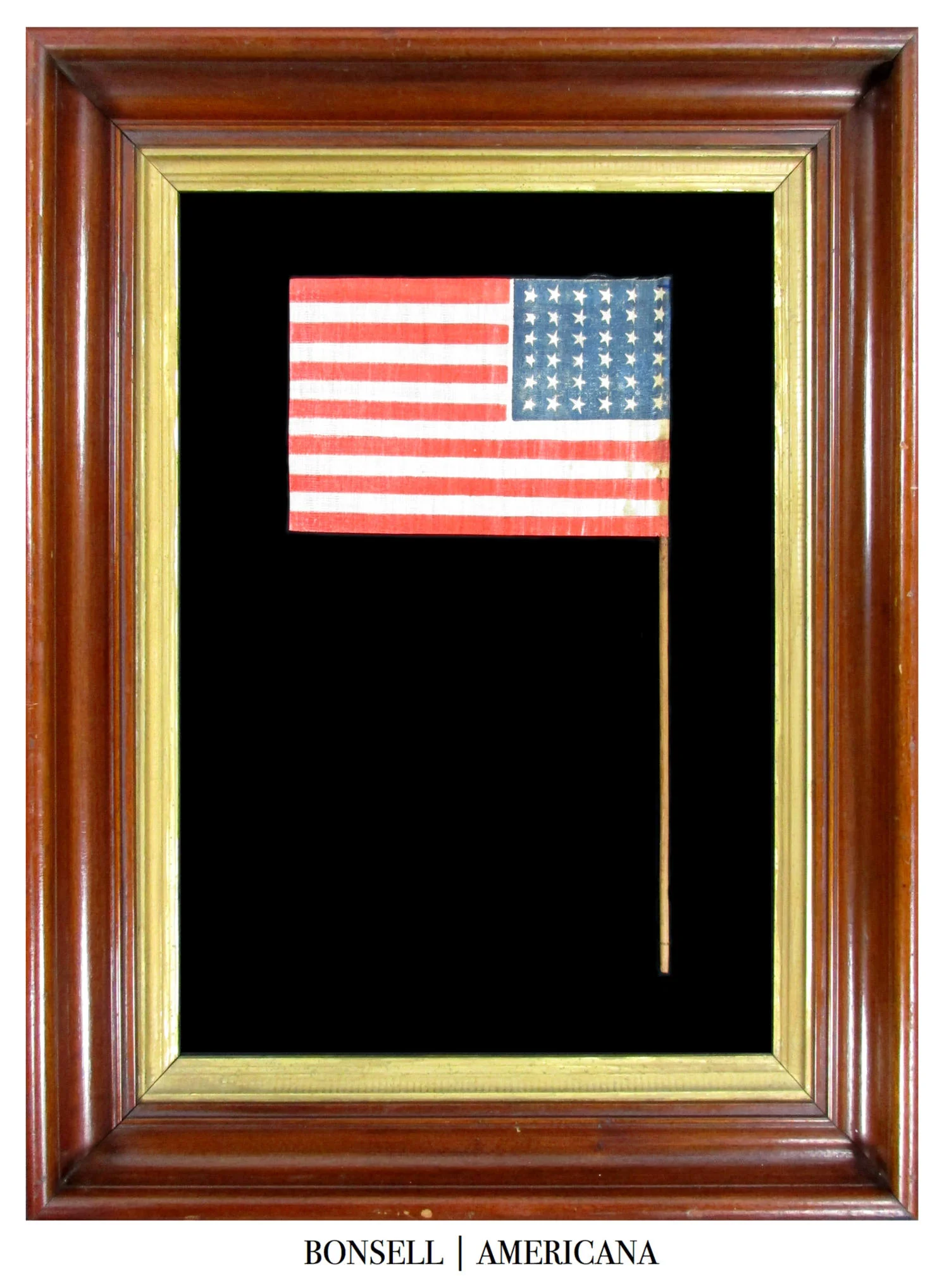 36 Star Antique American Flag with Consistently Canted Stars | A Desirable Civil War Era Statement Piece