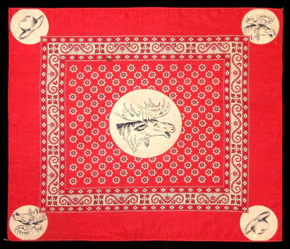 Wonderful And Rare Teddy Roosevelt Campaign Bandanna Associated With The Progressive Bull Moose Party Circa 1912 Bonsell Americana