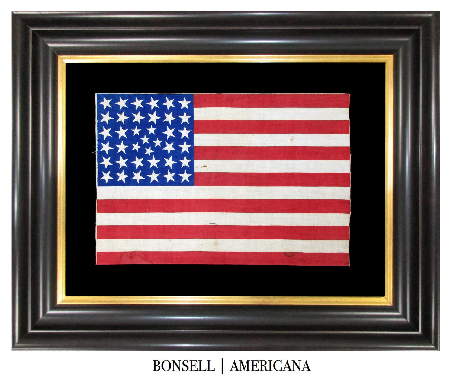 38 Star Antique Flag with a Medallion of Tiny Stars