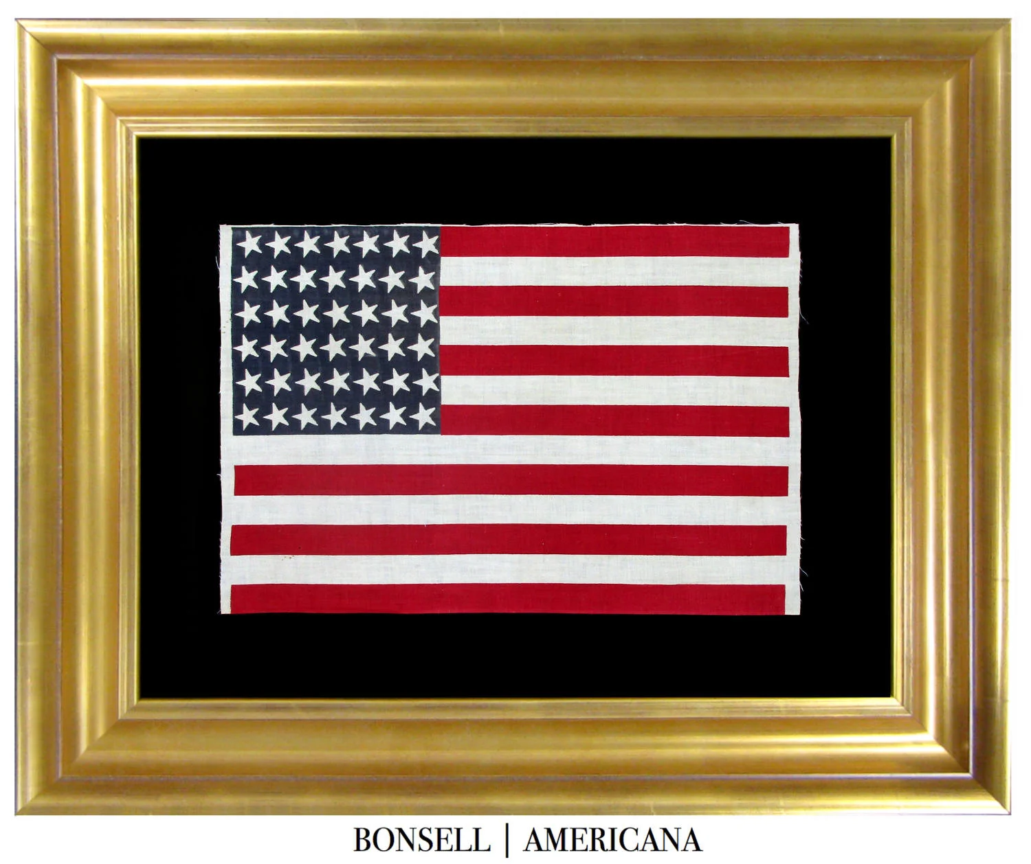 42 Star Antique American Flag with Consistently Canted Stars | Washington Statehood 