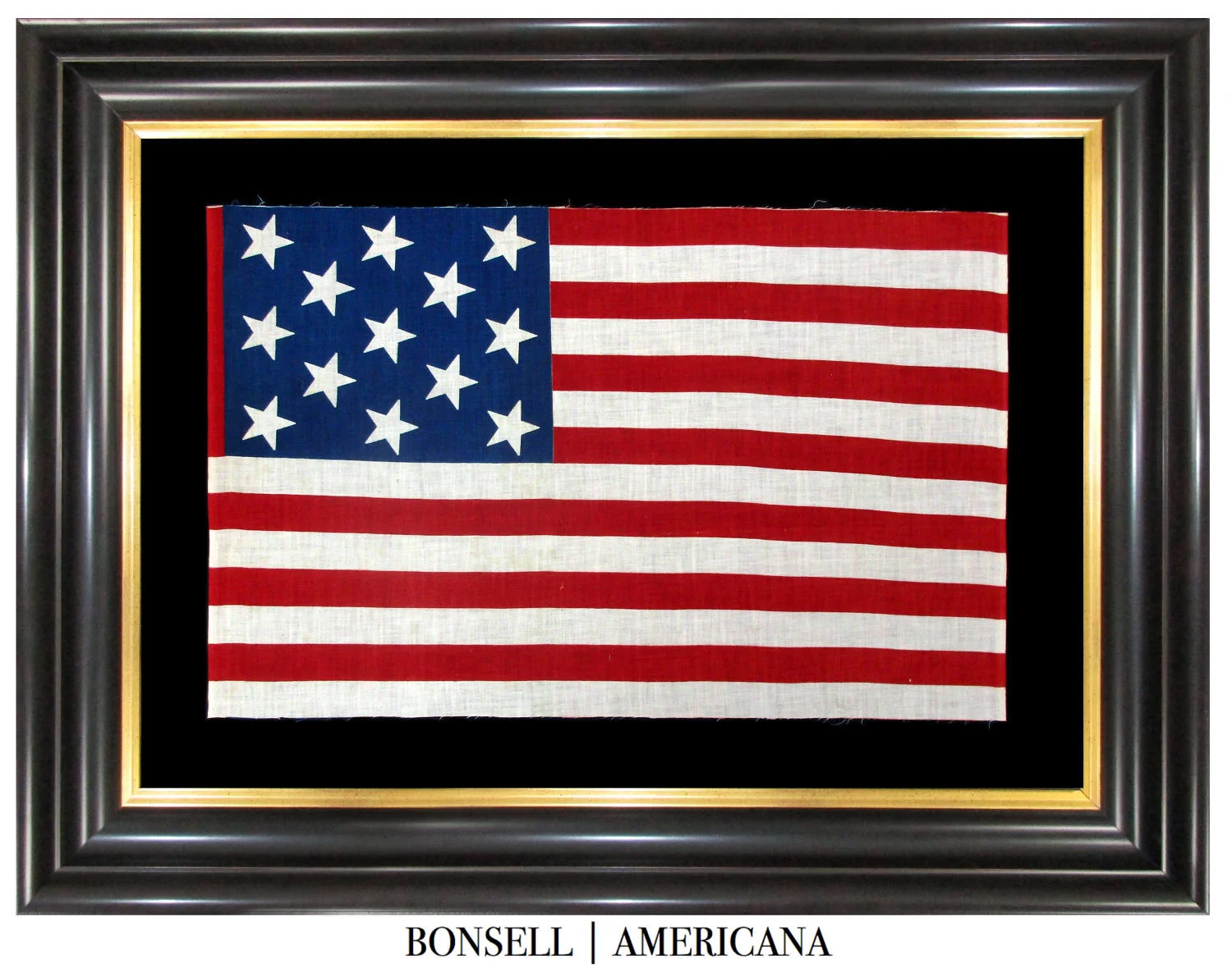 Rare 13 Star Antique American Flag of Canadian Origin