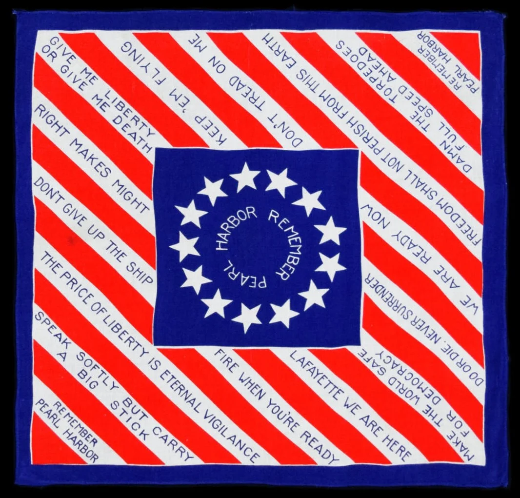 Antique Remember Pearl Harbor Kerchief 2.jpg