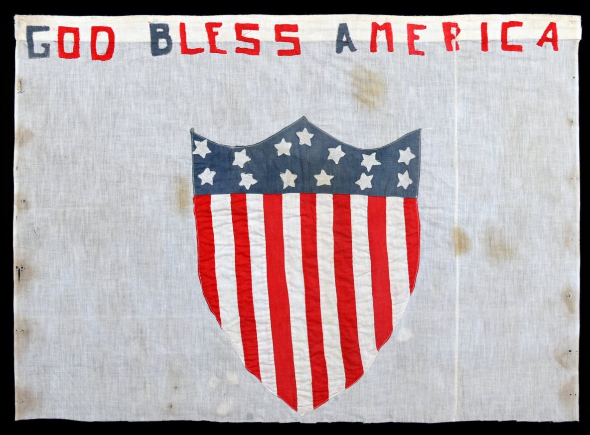 Patriotic God Bless America Banner