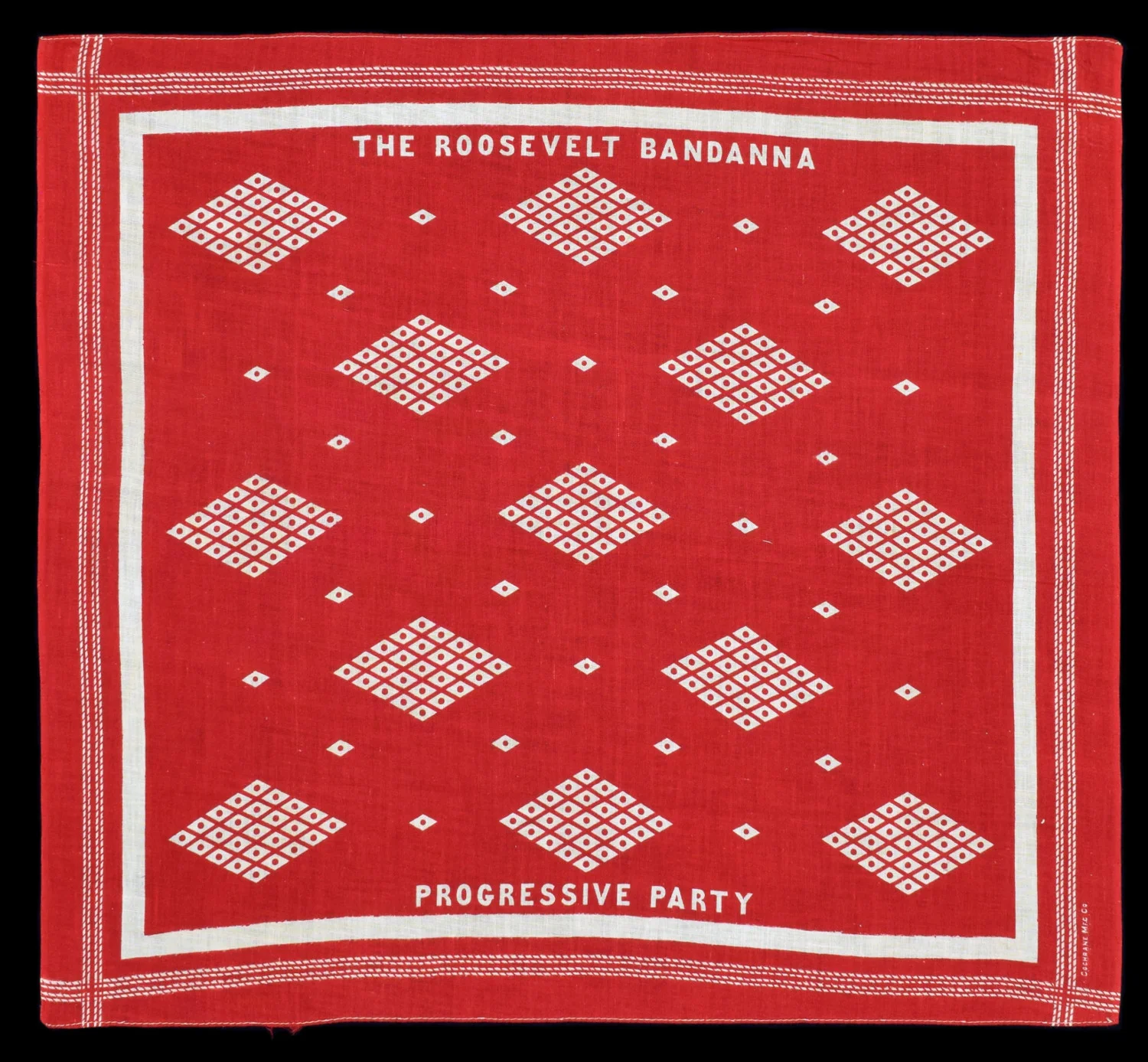 Antique Teddy Roosevelt Progressive Party Campaign Bandanna