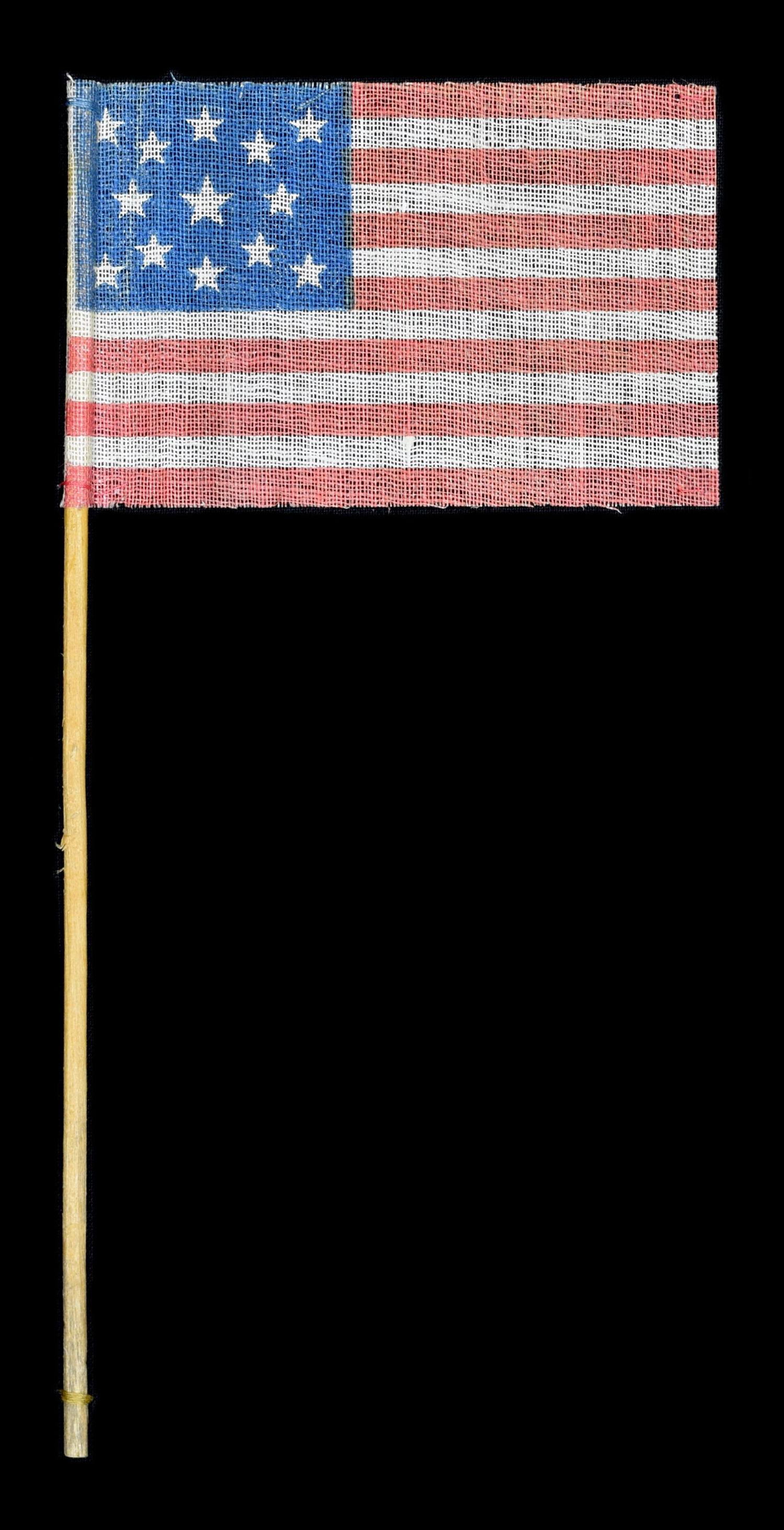 13 Star Antique Parade Flag in a Rare Larger Size