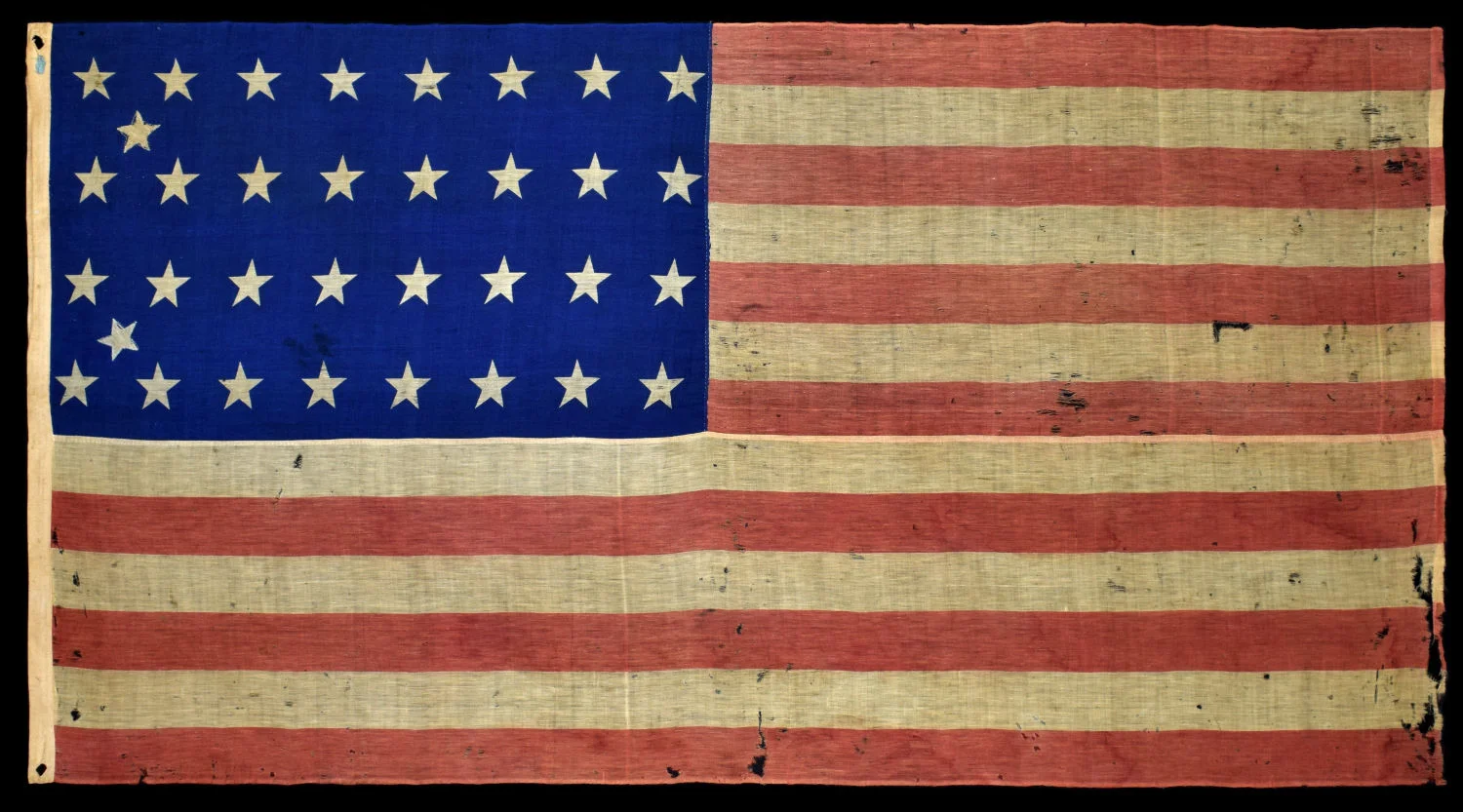 34 Star Antique Civil War Flag