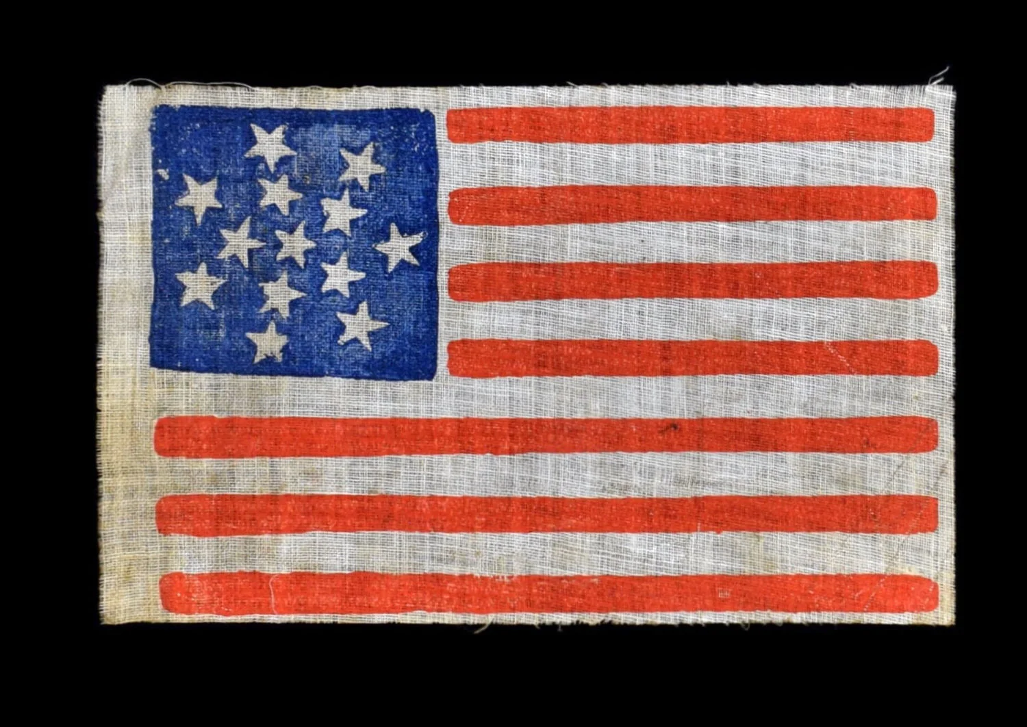 13 Star Antique American Flag | Includes an Exceptional Snowflake Medallion Pattern