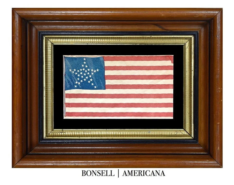 34 Star Antique Flag | Kansas Statehood 
