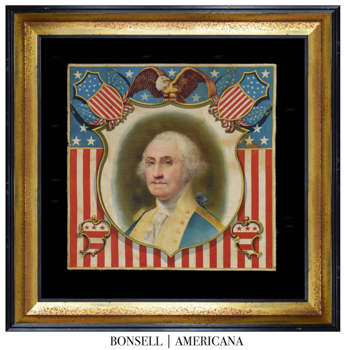 Antique George Washington Kerchief 