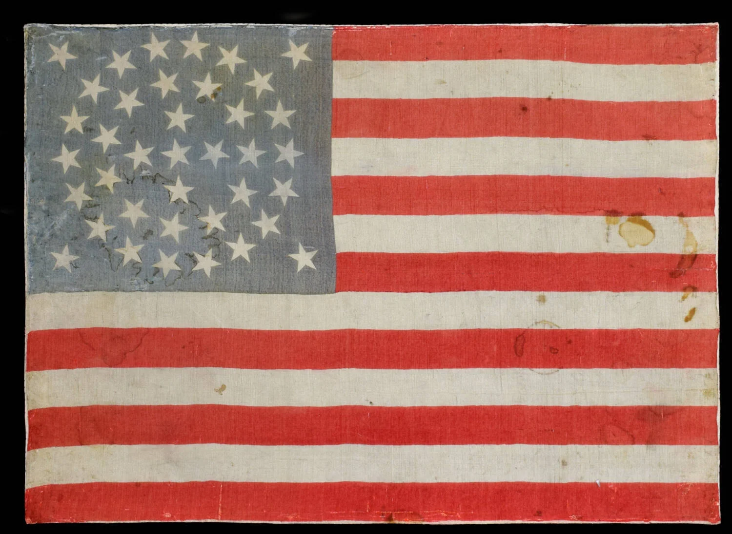38 Star Antique Flag with a Medallion Configuration
