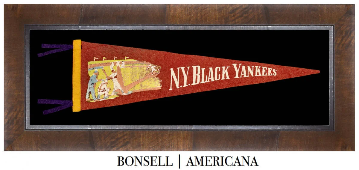 Antique New York Black Yankees Pennant | Circa 1936-1948