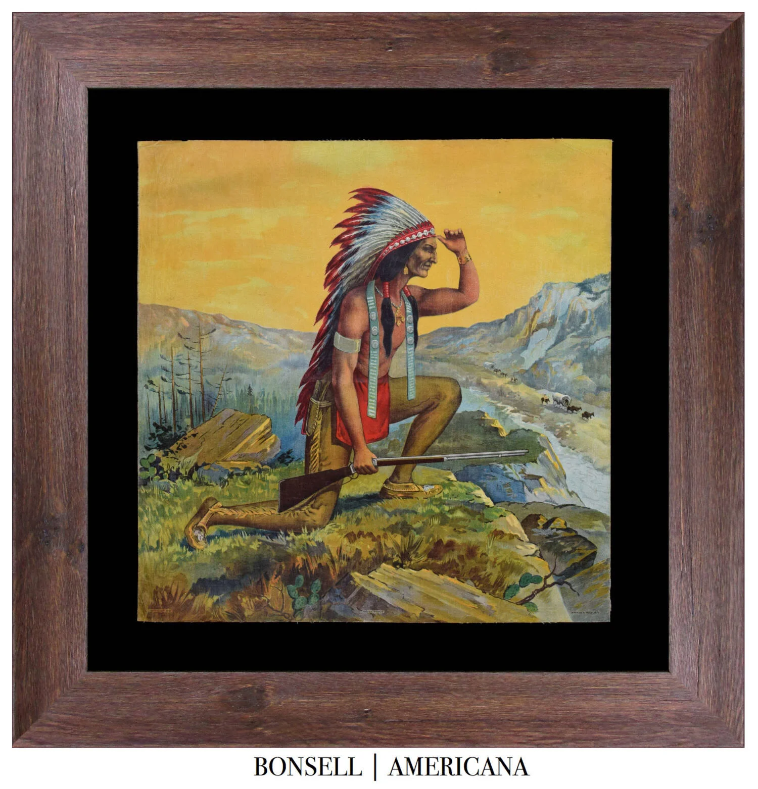 Antique Indian Textile | Made by Schwab &amp; Wolf Of New York 