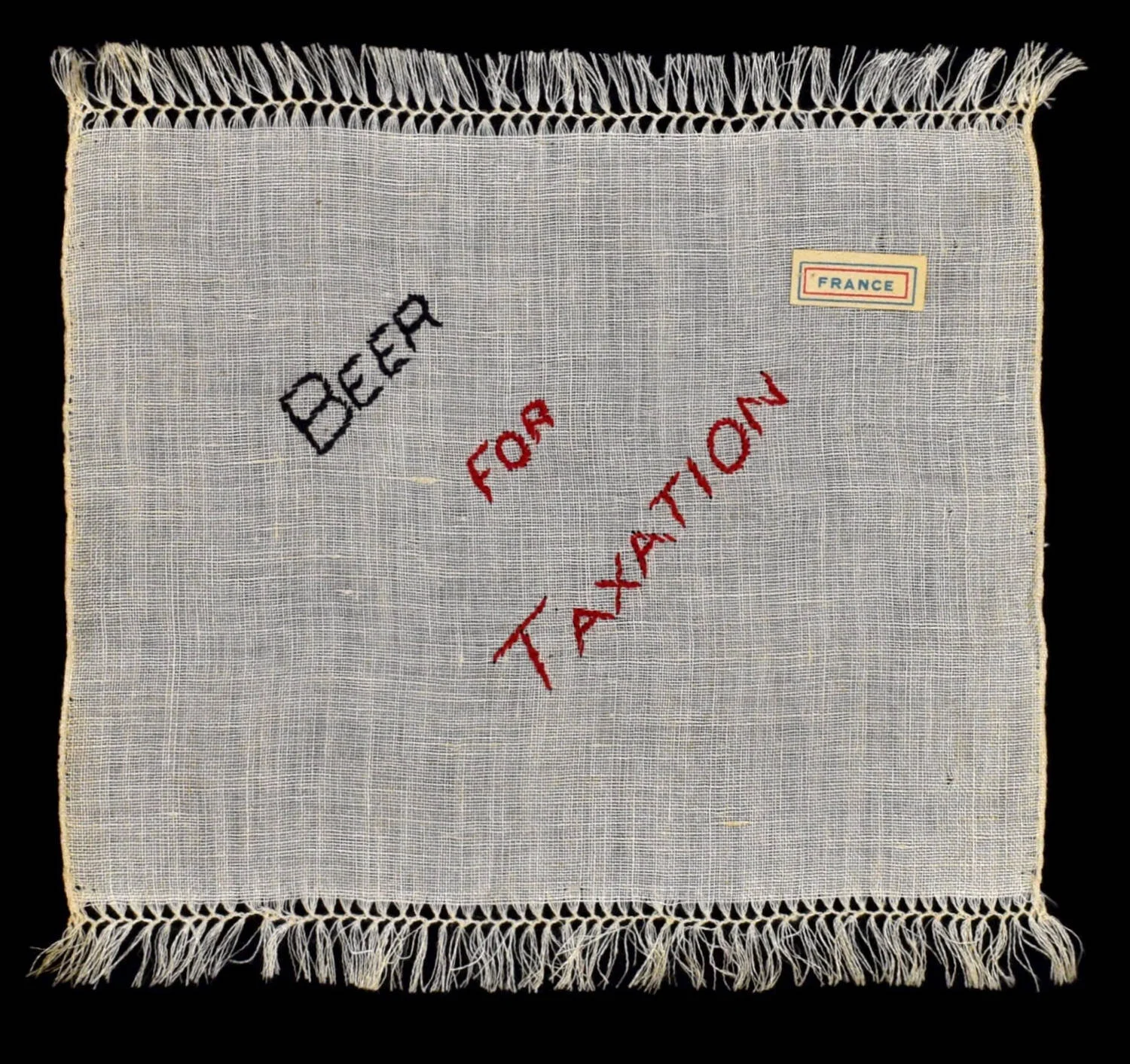 Antique "BEER FOR TAXATION" Kerchief 