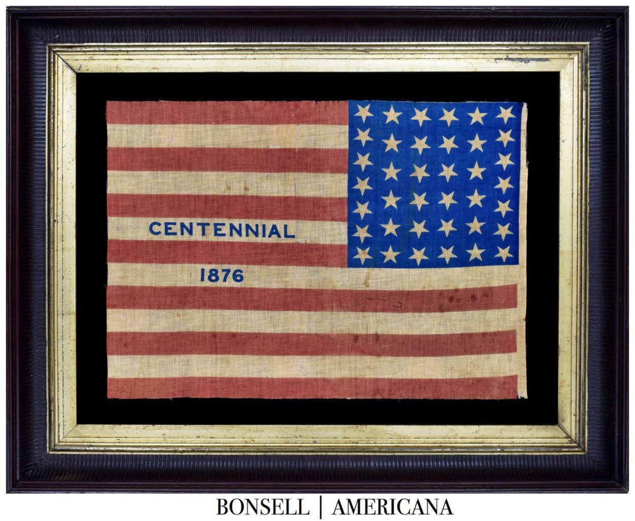 Rare 38 Star Antique Flag | Includes a CENTENNIAL 1876 Overprint