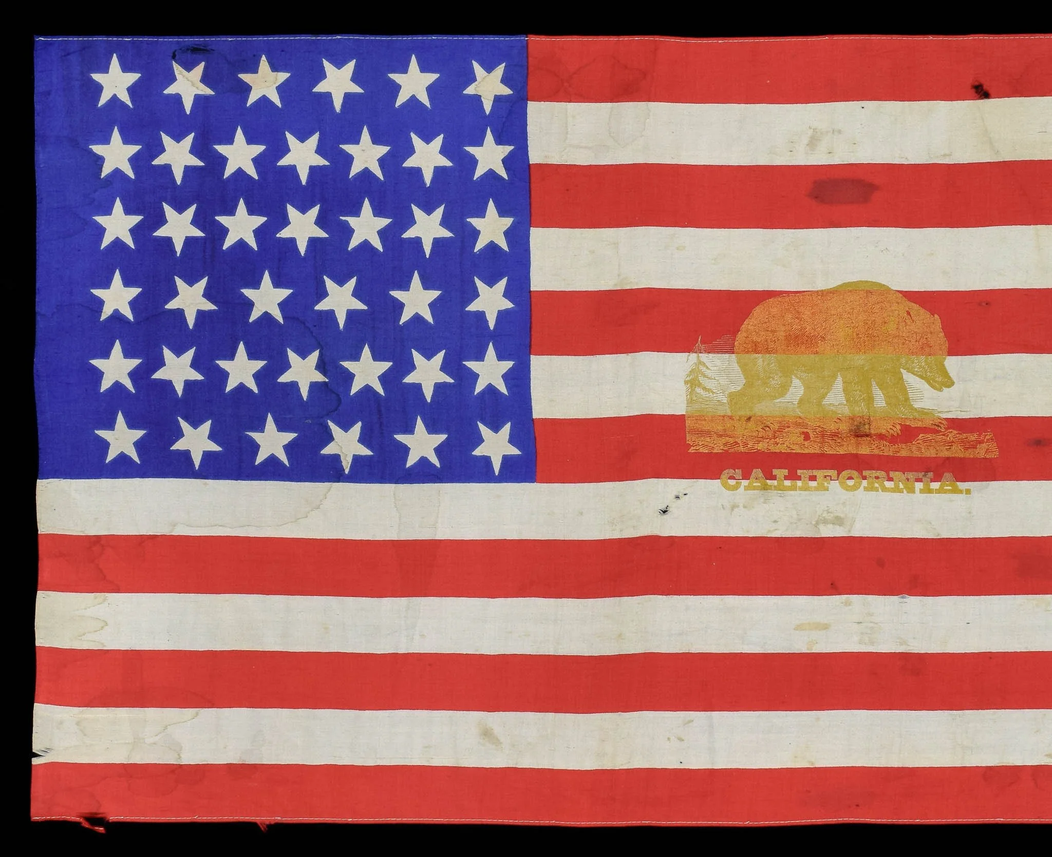 39 Star Flag with a California Bear Overprint-5.jpg