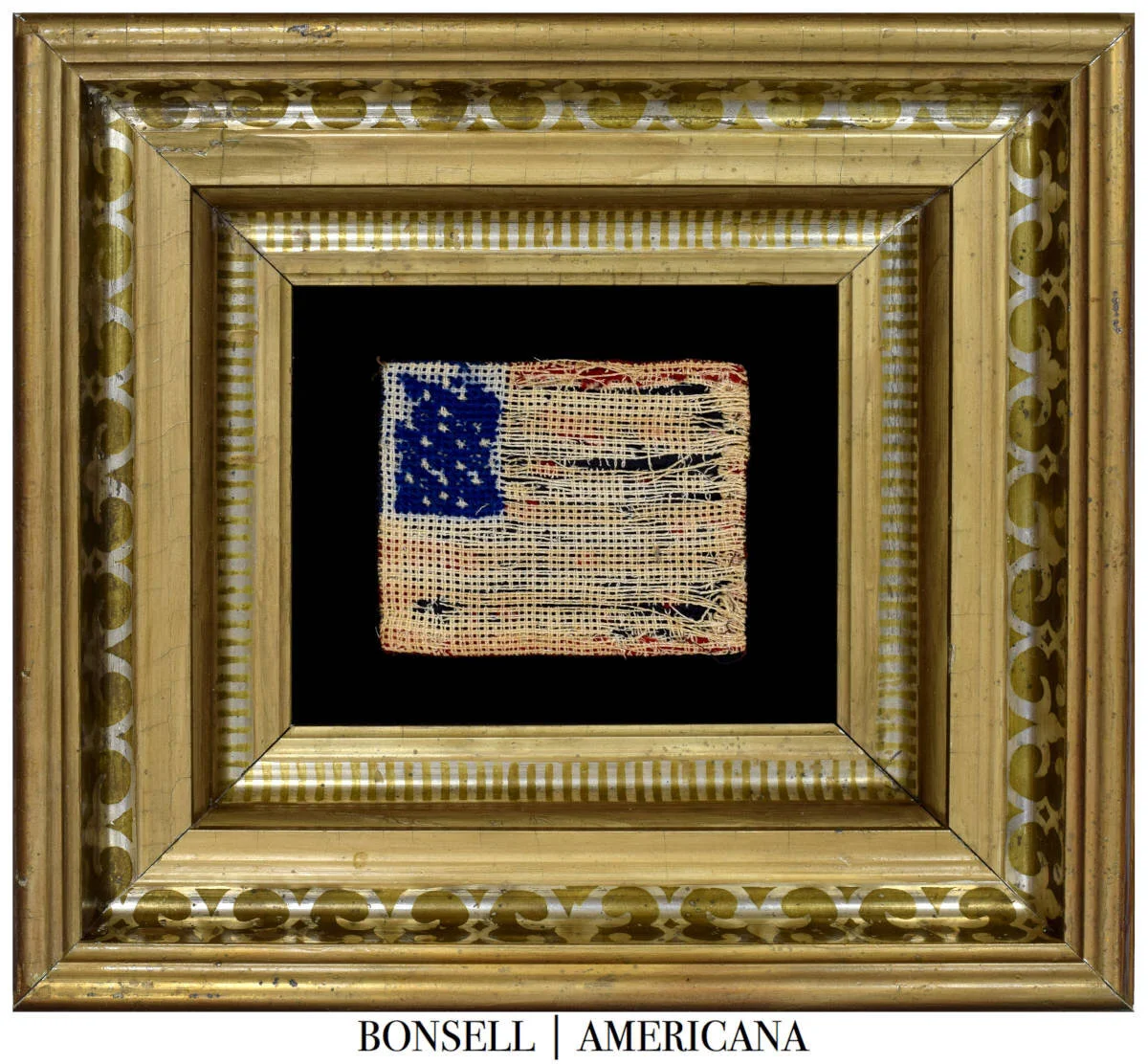 Antique Civil War Pen Wipe in the Form of a Flag | Circa 1861-1865