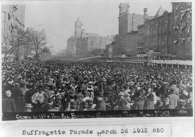 Woman Suffrage Procession | The First Suffragist Parade in Washington D.C. | Circa 1913
