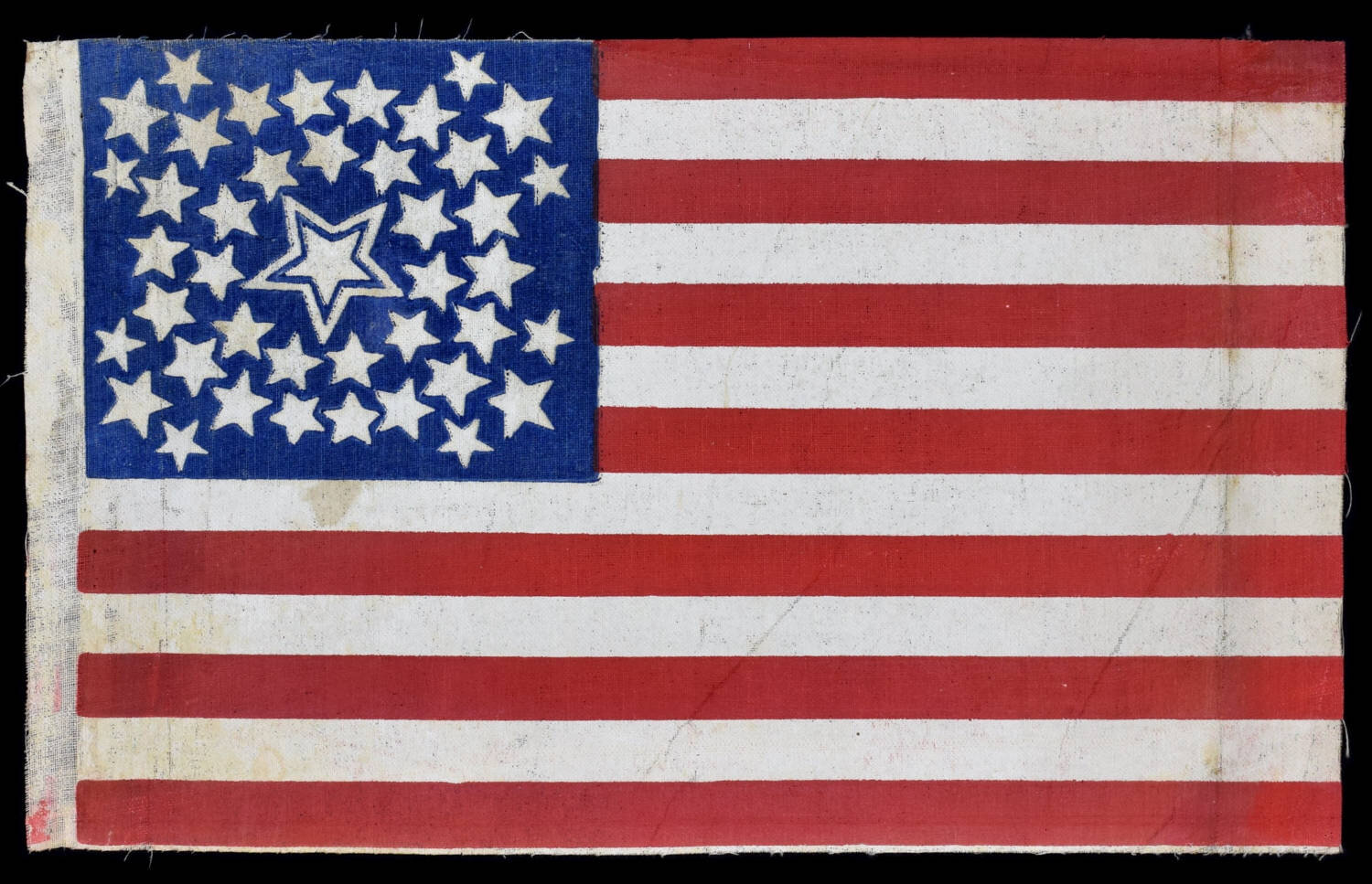 42 Star Flag with a Medallion and Haloed Center Star