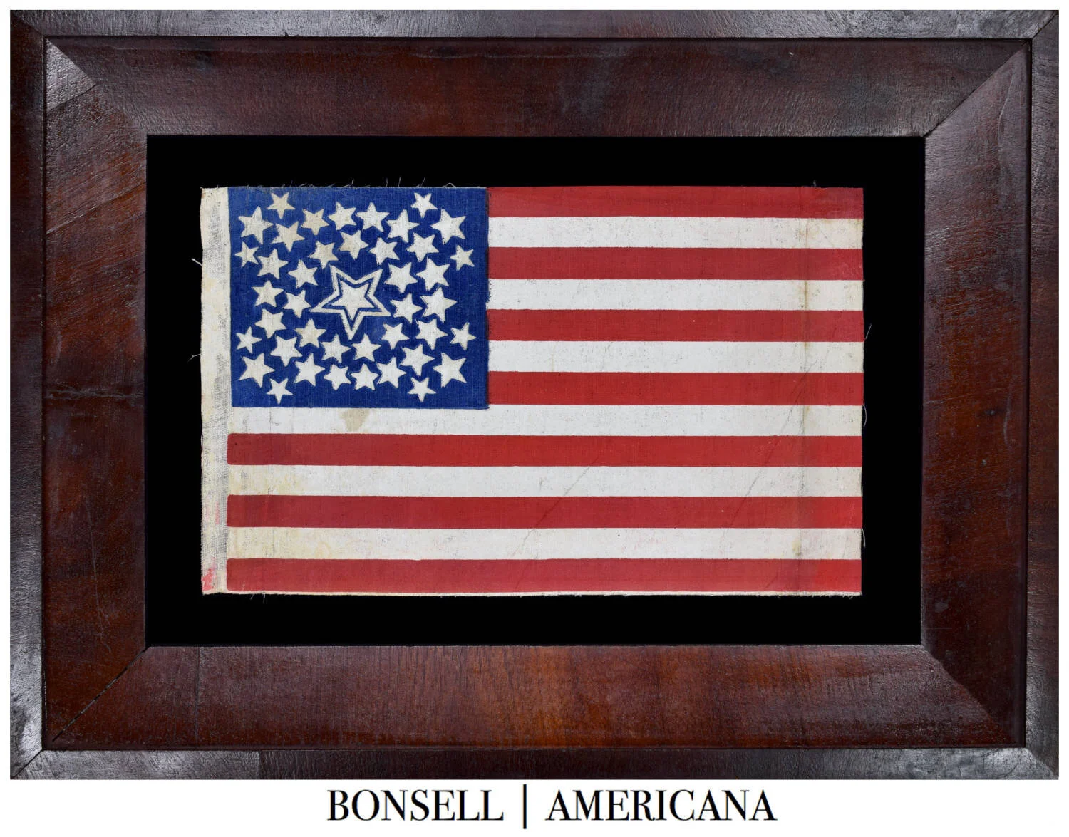 42 Star Flag with a Medallion and Haloed Center Star