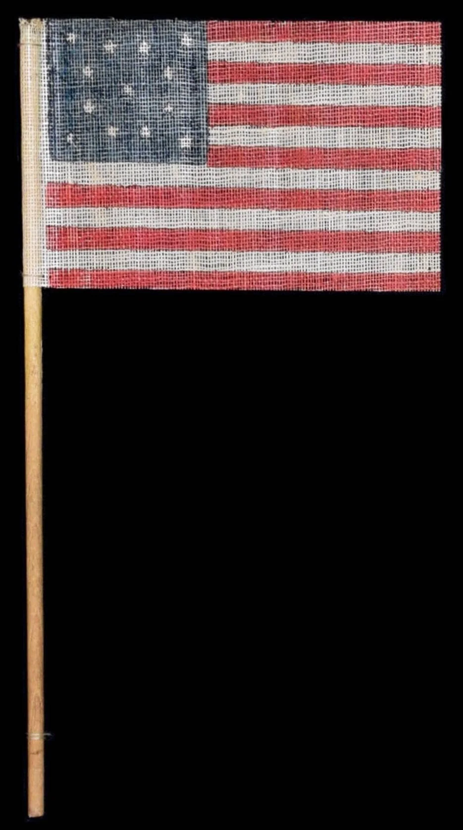 13 Star Antique Parade Flag with a Medallion Configuration | Made to Celebrate the Centennial