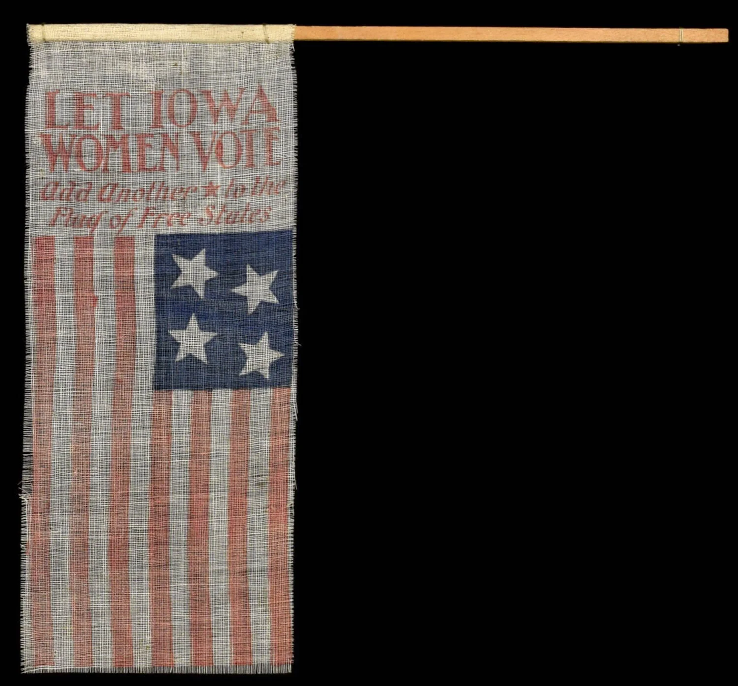 4 Star Antique Flag | Let Iowa Women Votev