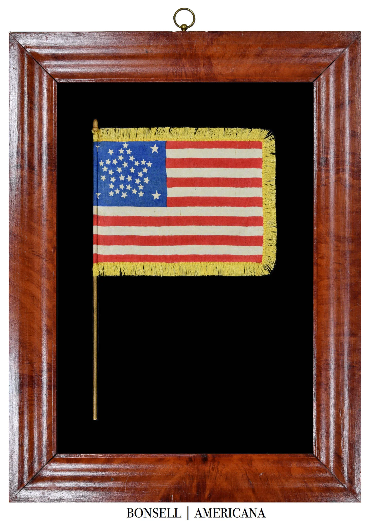 Outstanding 38 Star Parade Flag with a Grand Luminary Star Configuration | Colorado Statehood | Circa 1876-1889