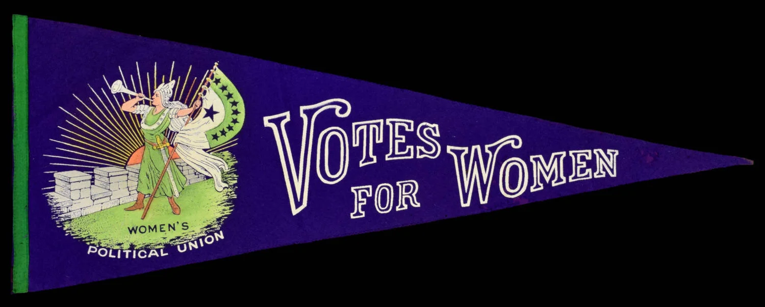 Antique Votes for Women Pennant