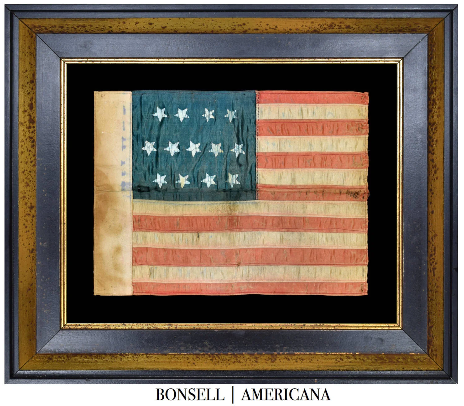 13 Star Antique Flag with a 4-5-4 Pattern