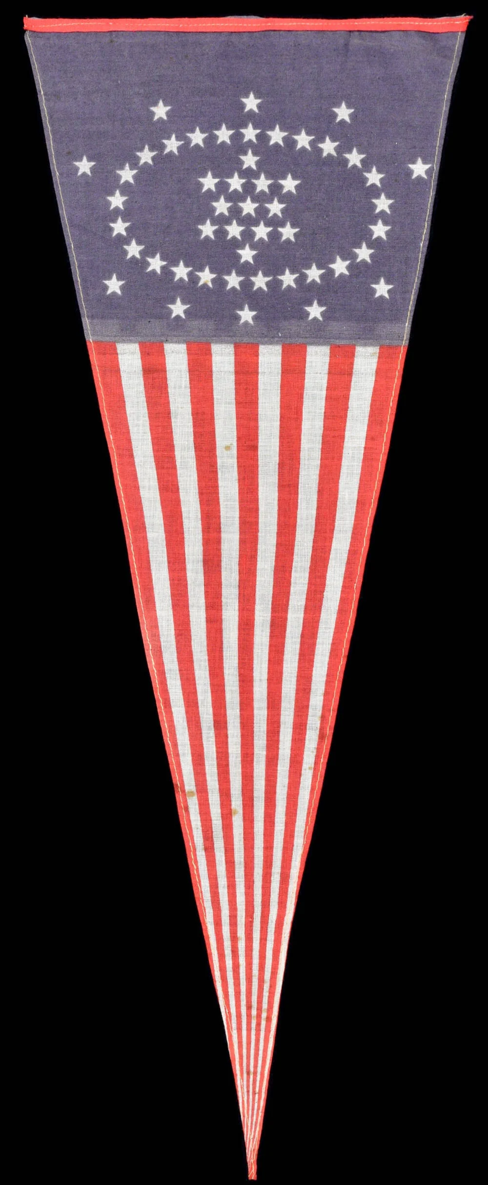48 Star Antique American Pennant Designed by Wayne Whipple